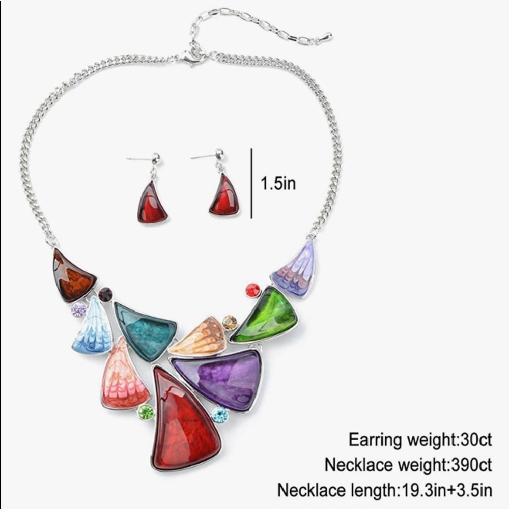 Multicolor elegant necklaces sets